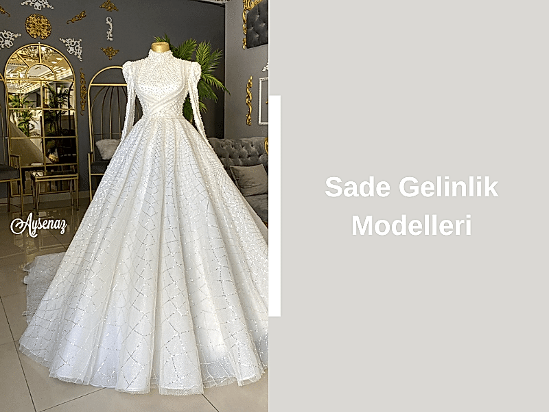 Sade Gelinlik Modelleri 