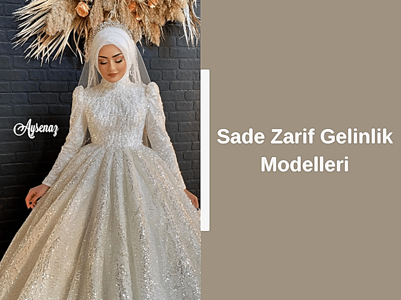 Sade Zarif Gelinlik Modelleri