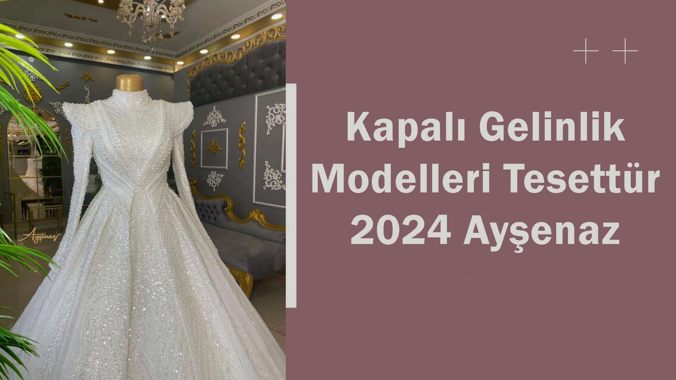 Kapalı Gelinlik Modelleri Tesettür 2024 Ayşenaz