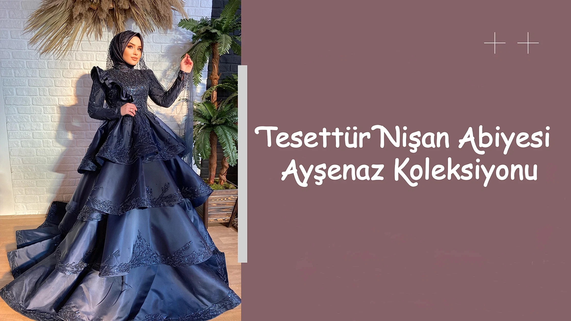 Tesettür Nişan Abiyesi Ayşenaz Koleksiyonu
