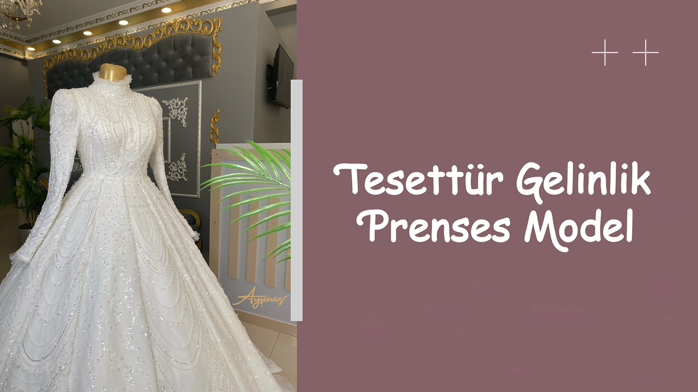 Tesettür Gelinlik Prenses Model