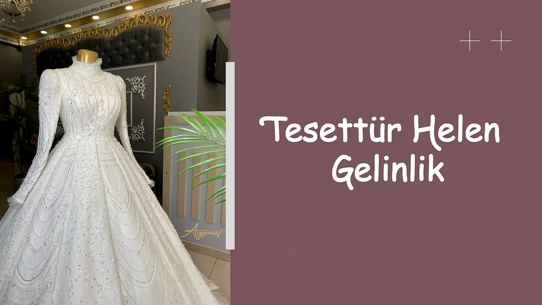 Tesettür Helen Gelinlik