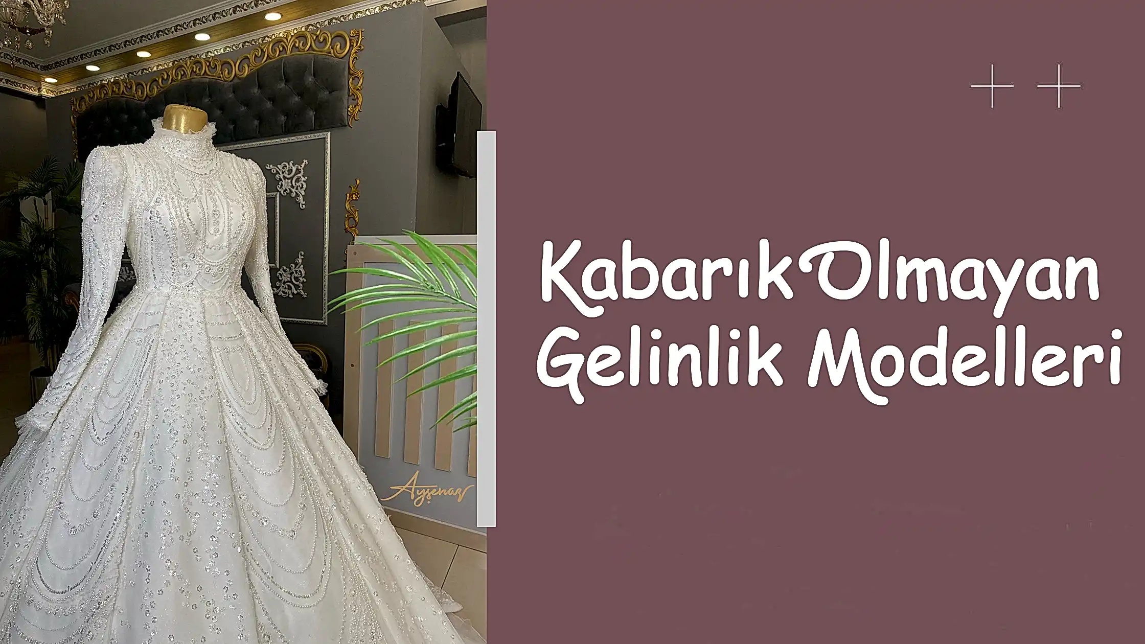 Kabarık Olmayan Gelinlik Modelleri