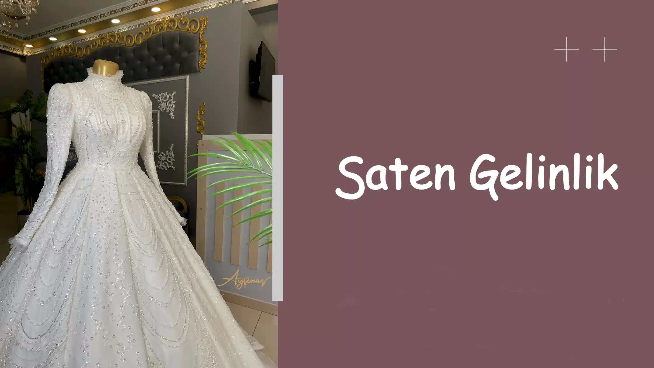 Saten Gelinlik