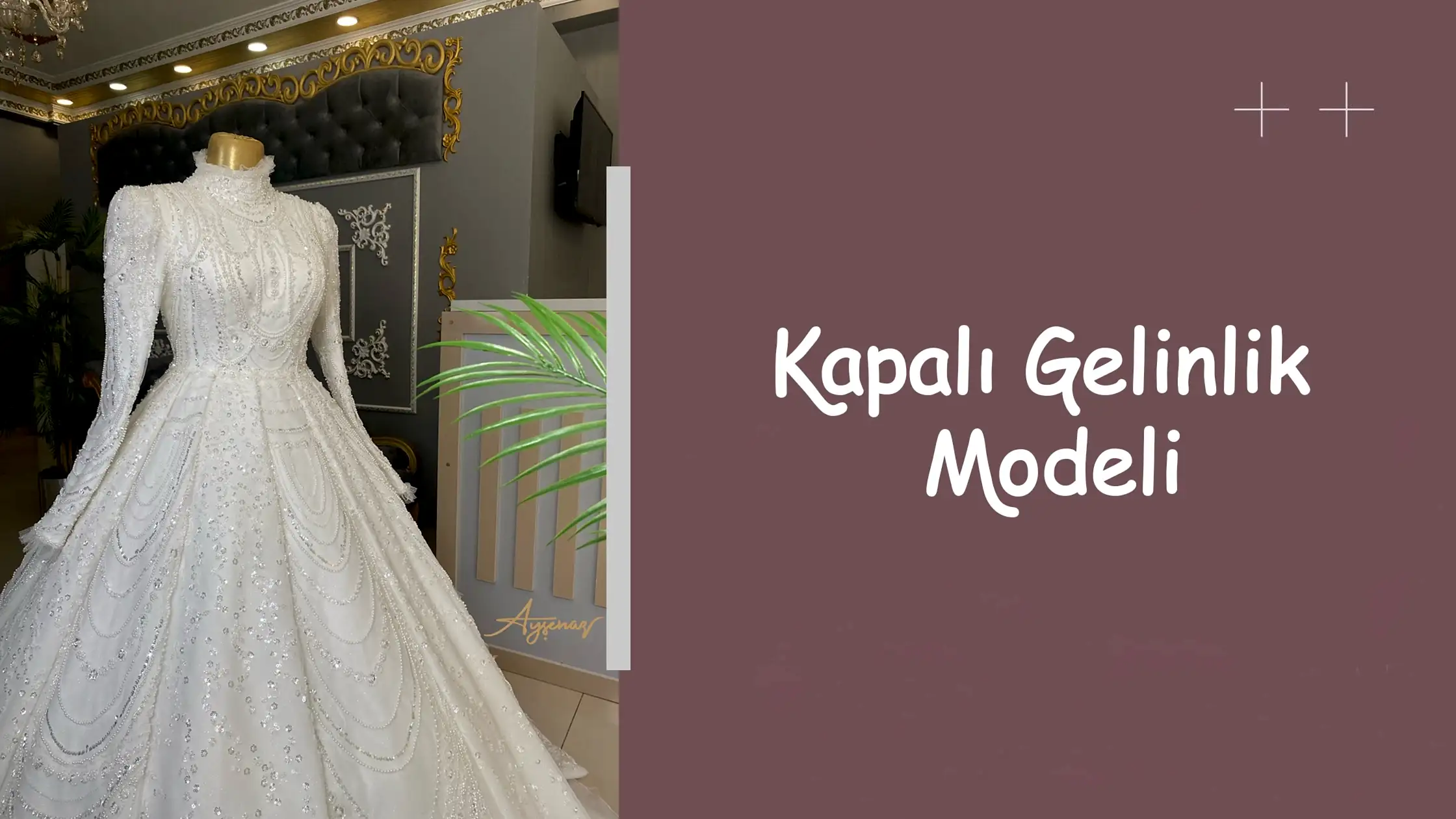 Kapalı Gelinlik Modeli