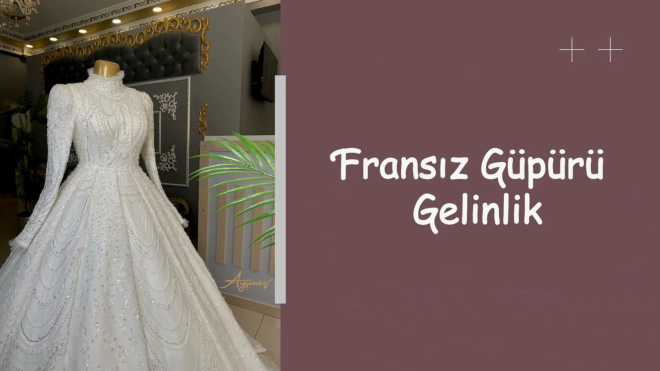 Fransız Güpürü Gelinlik