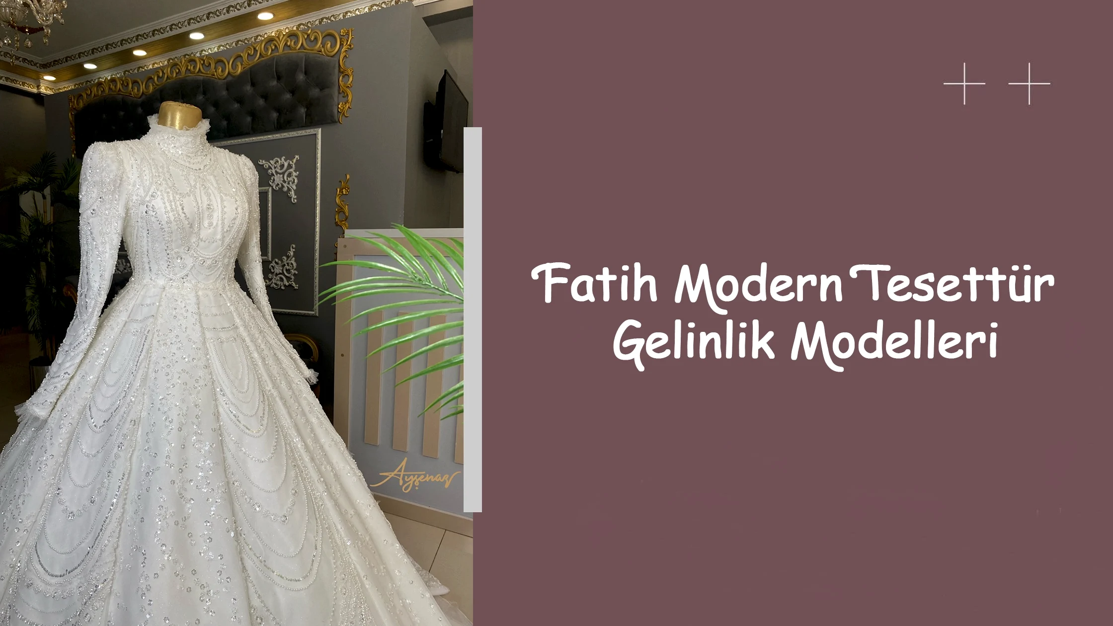Fatih Modern Tesettür Gelinlik Modelleri