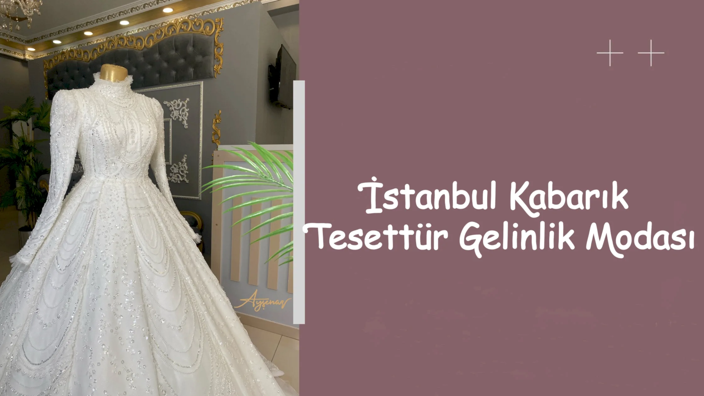 İstanbul Kabarık Tesettür Gelinlik Modası