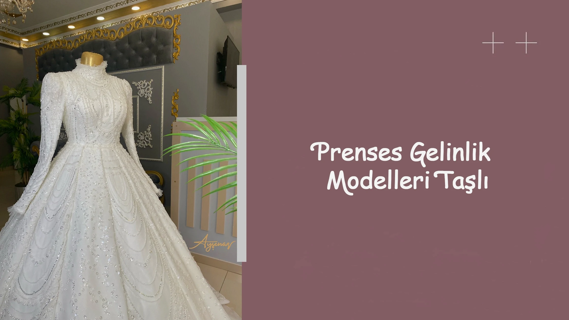 Prenses Gelinlik Modelleri Taşlı
