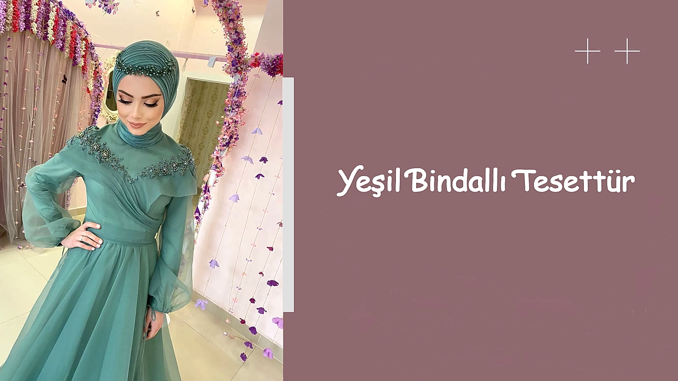 Yeşil Bindallı Tesettür