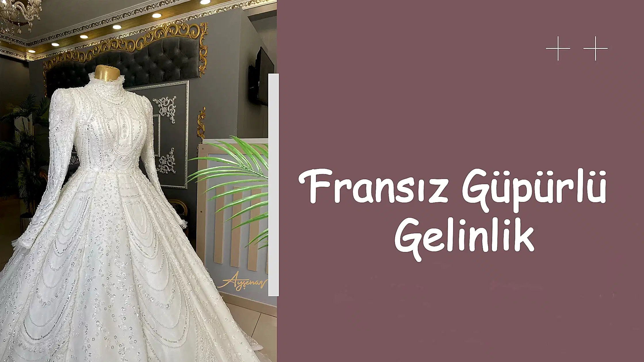 Fransız Güpürlü Gelinlik