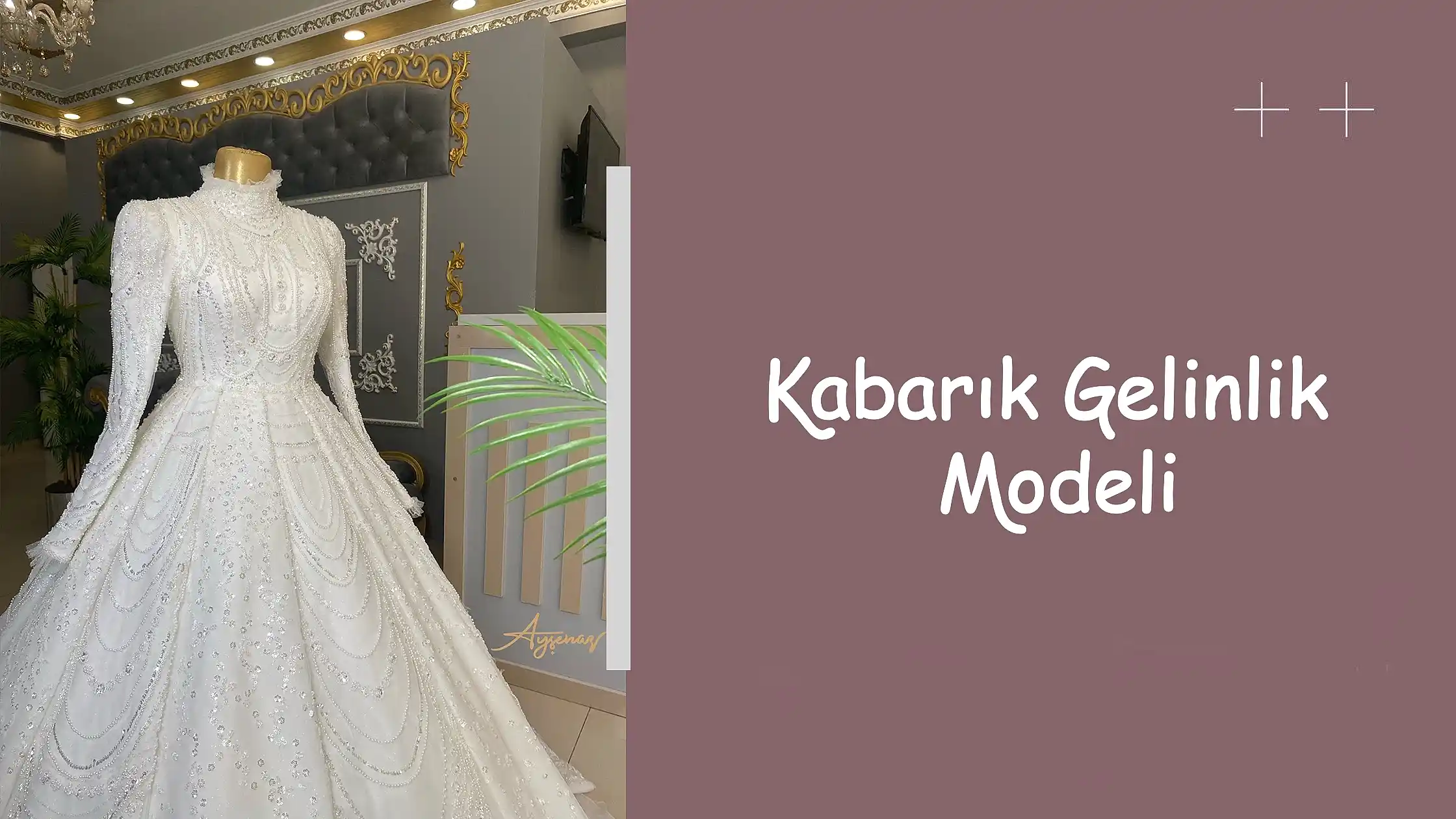 Kabarık Gelinlik Modeli