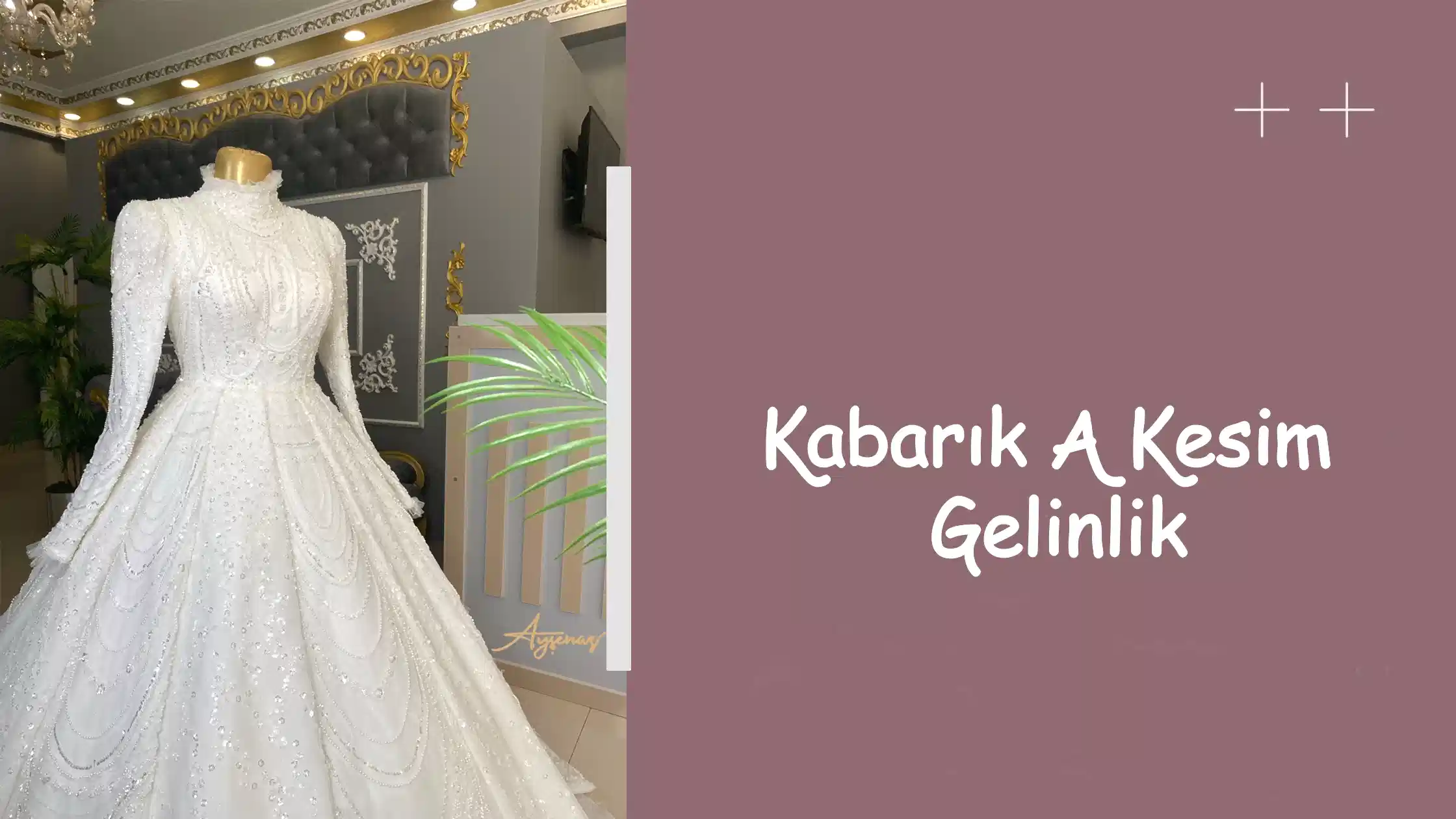 Kabarık A Kesim Gelinlik