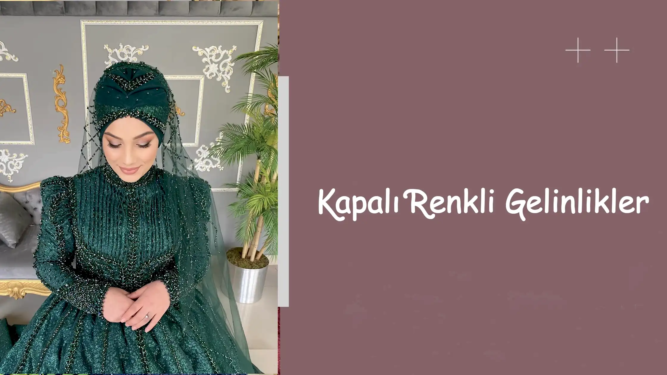 Kapalı Renkli Gelinlikler