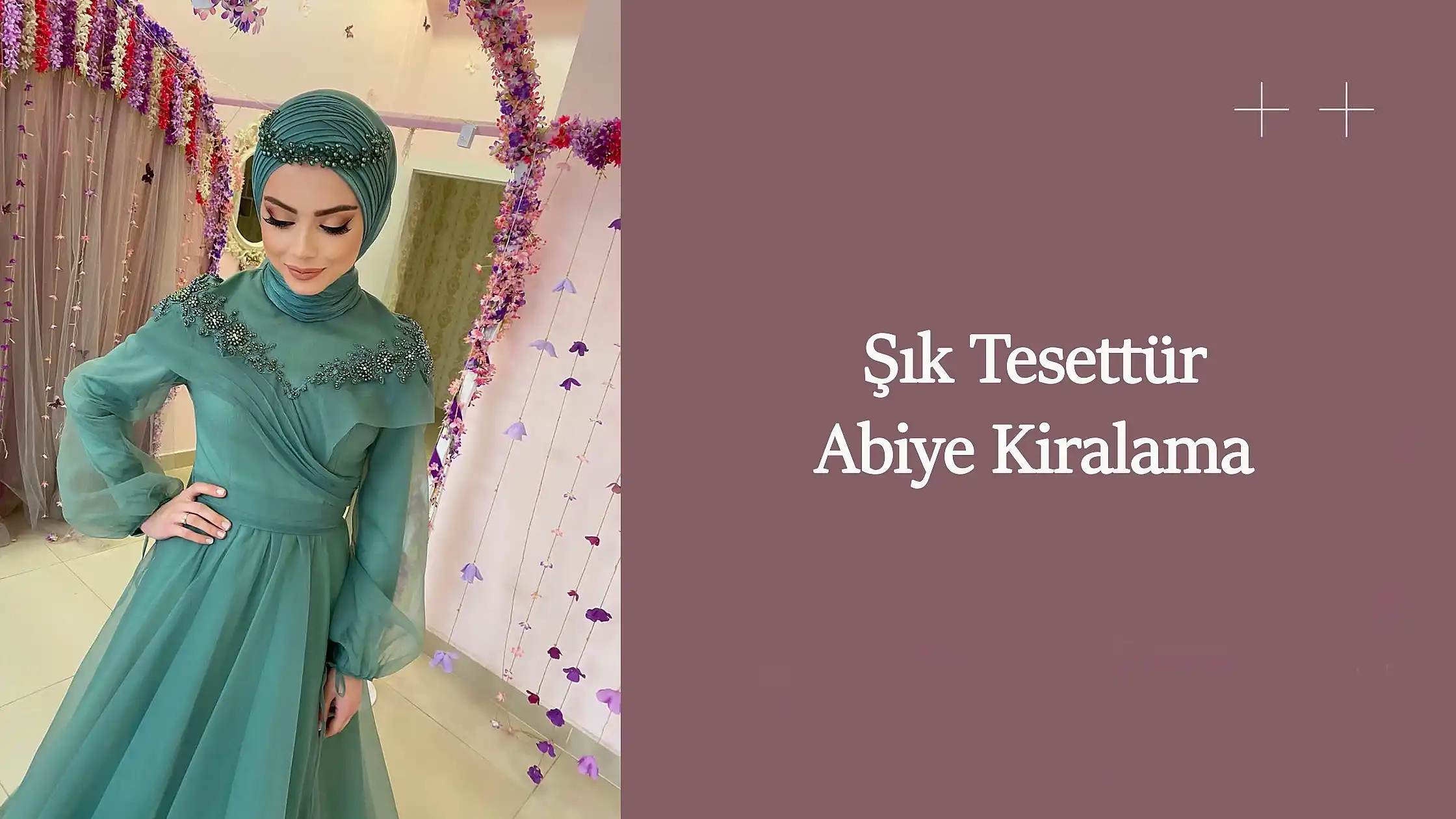 Şık tesettür abiye kiralama