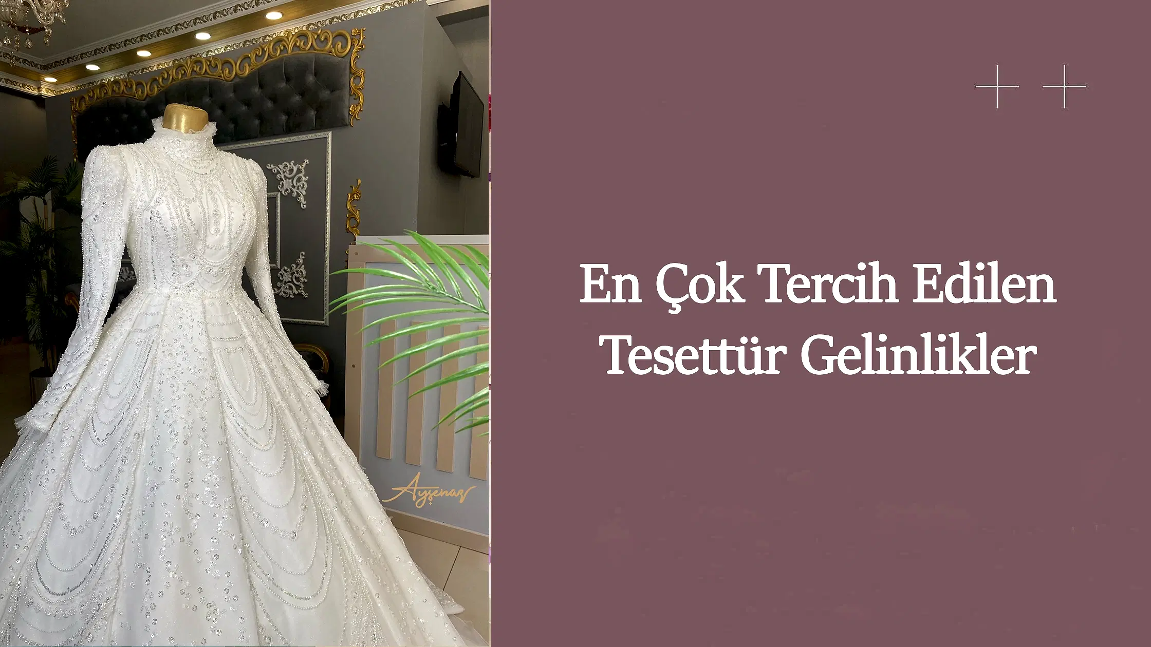 En çok tercih edilen tesettür gelinlikler