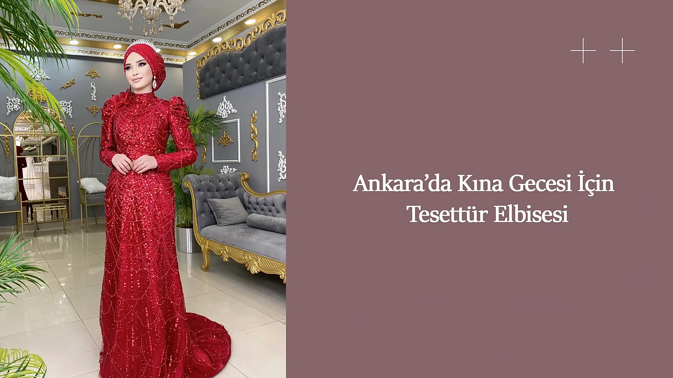 Ankara’da Kına Gecesi İçin Tesettür Elbisesi