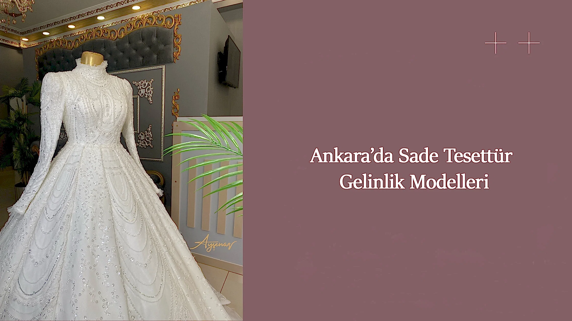 Ankara’da Sade Tesettür Gelinlik Modelleri