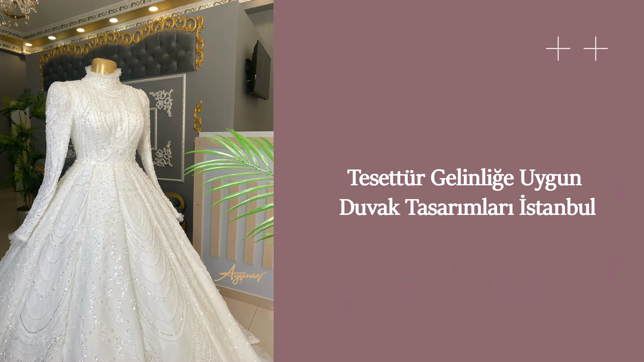 Tesettür Gelinliğe Uygun Duvak Tasarımları İstanbul