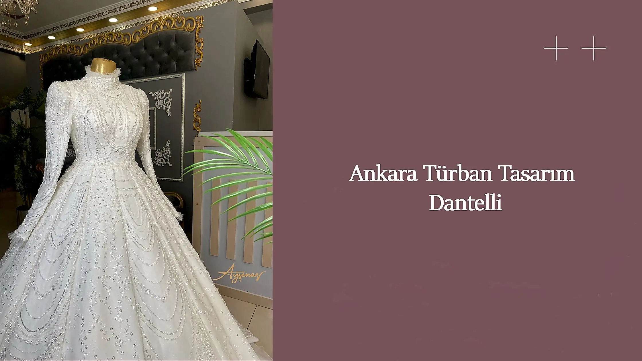 Ankara Türban Tasarım Dantelli