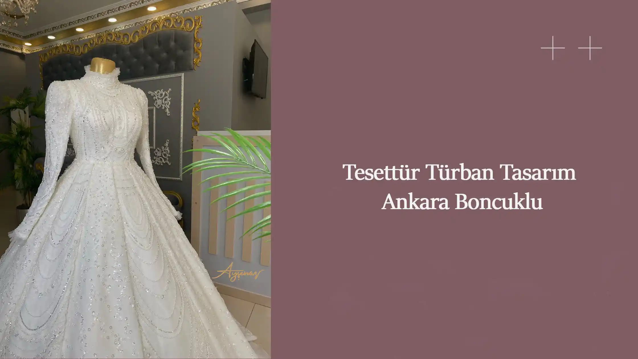 Tesettür Türban Tasarım Ankara Boncuklu